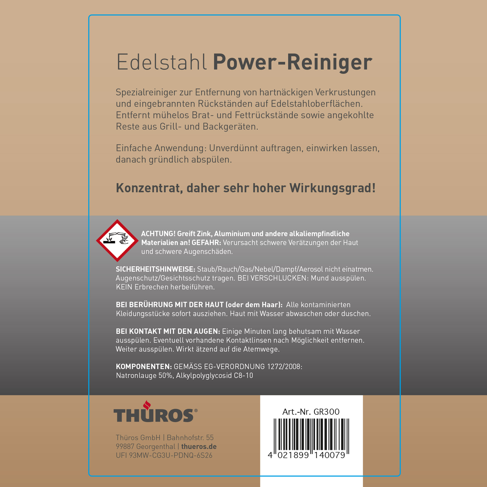 Edelstahl Power-Reiniger