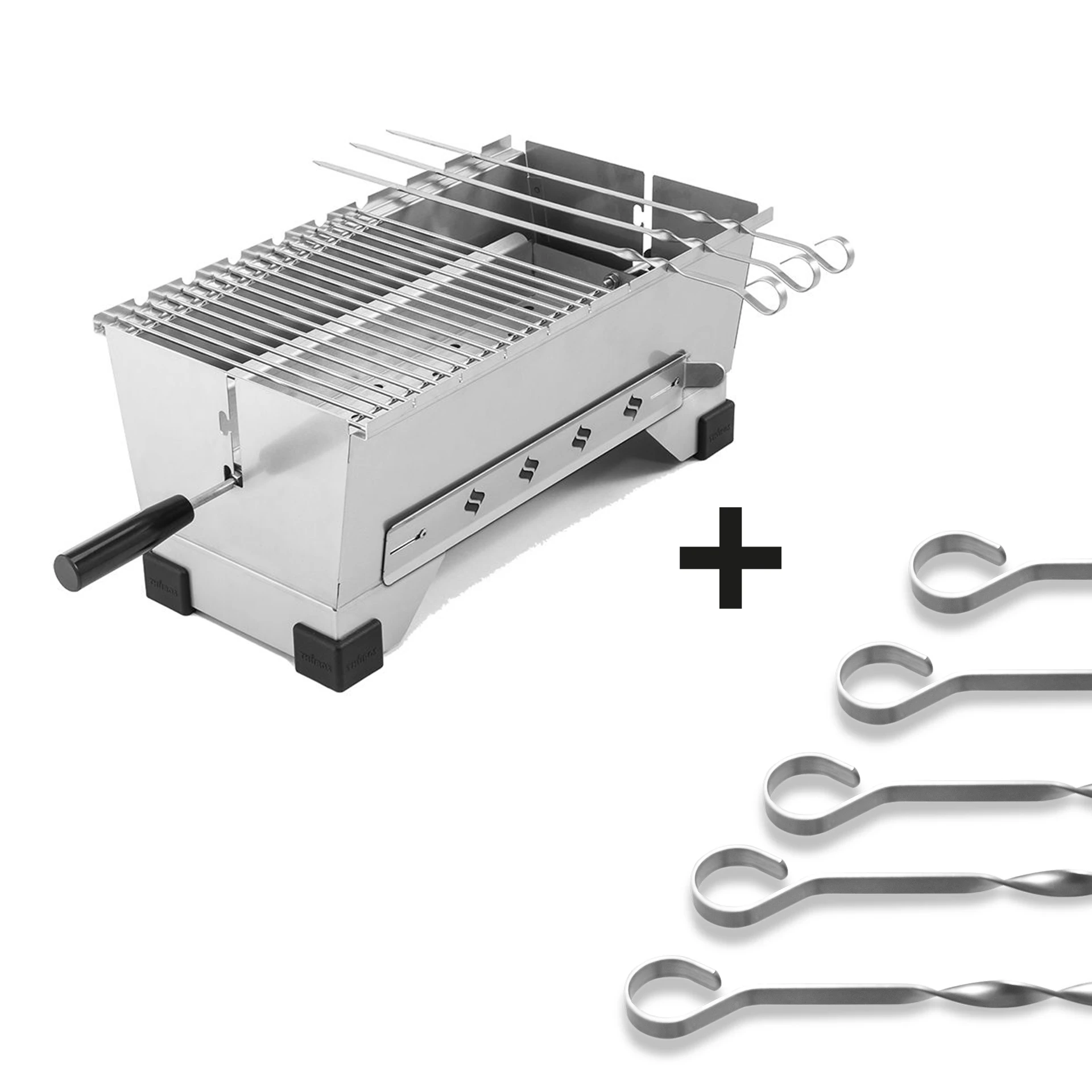 THÜROS B2 Shashlik Tabletop Barbecue + skewer pack