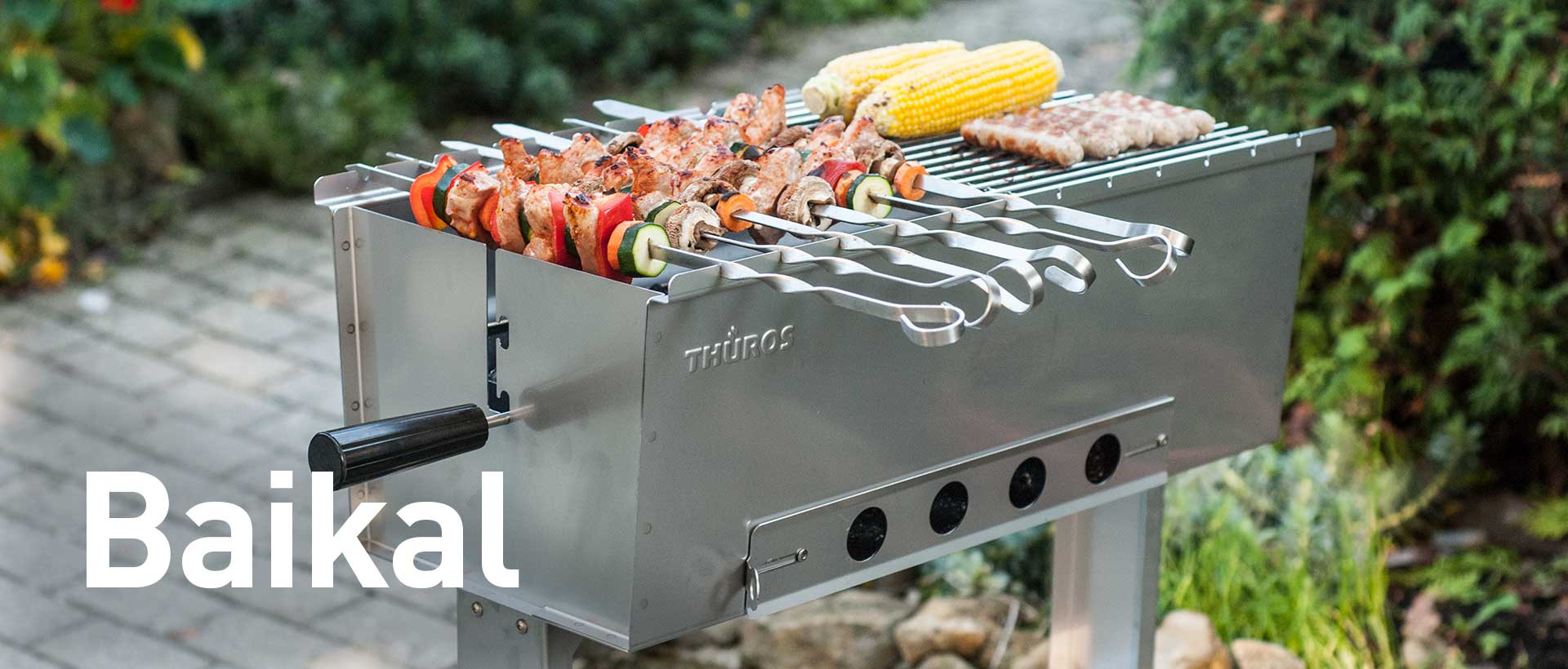 Shish Kebab Skewer Attachment for THÜROS Table top Grill 