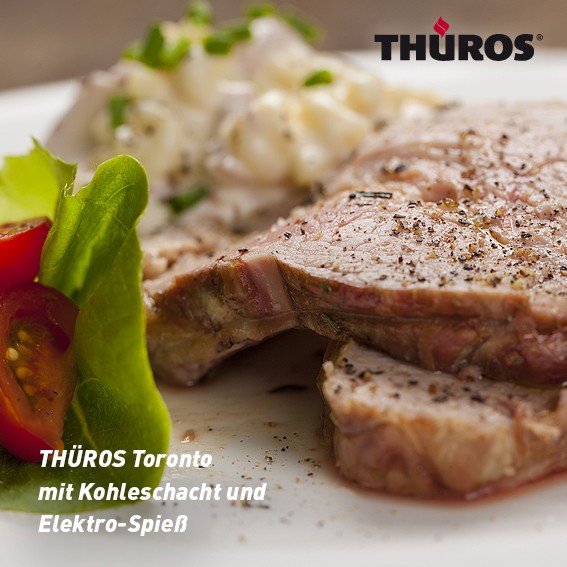 Saftiger Spiessbraten mit Kartoffelsalat