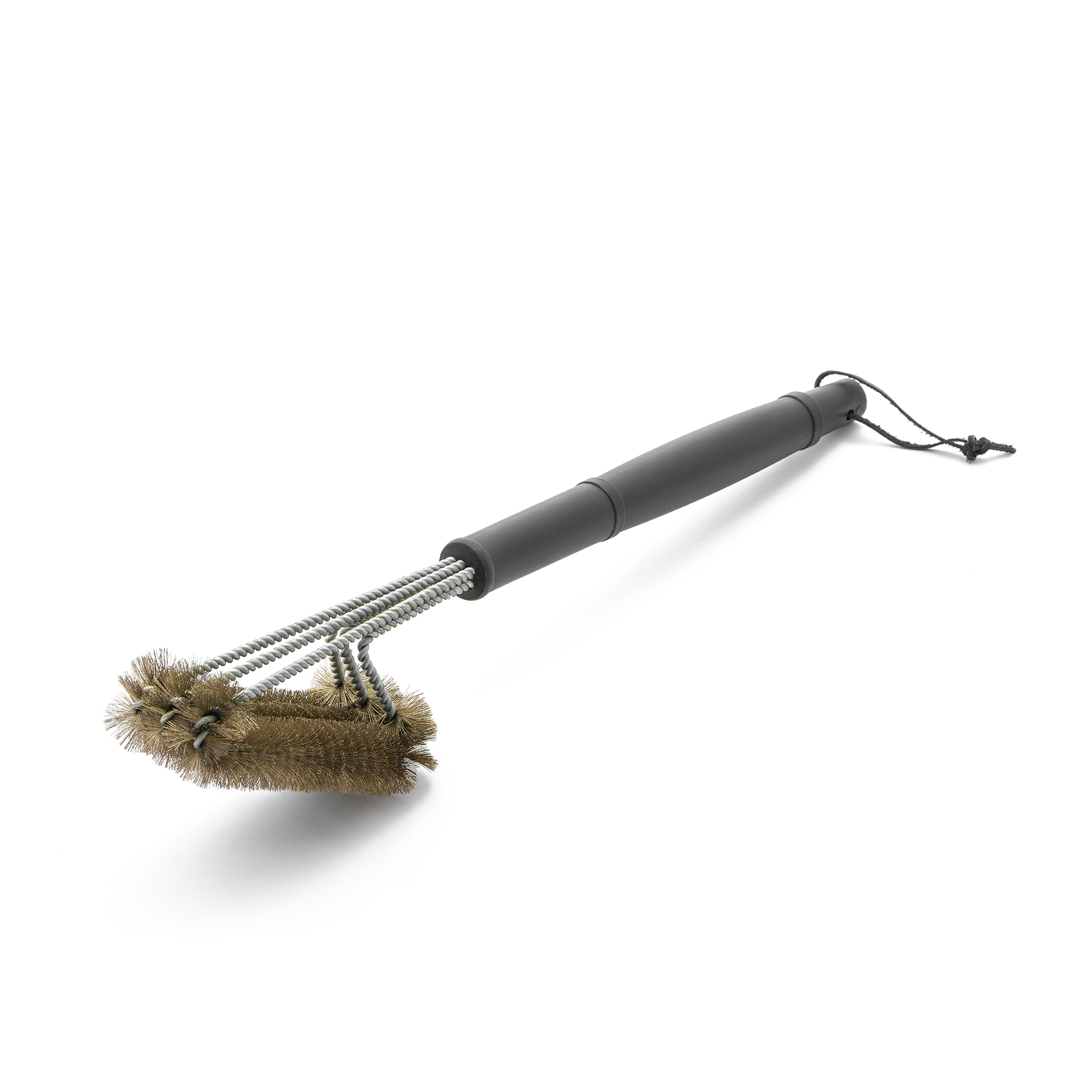 Brass Barbecue Brush with Triple Brushhead