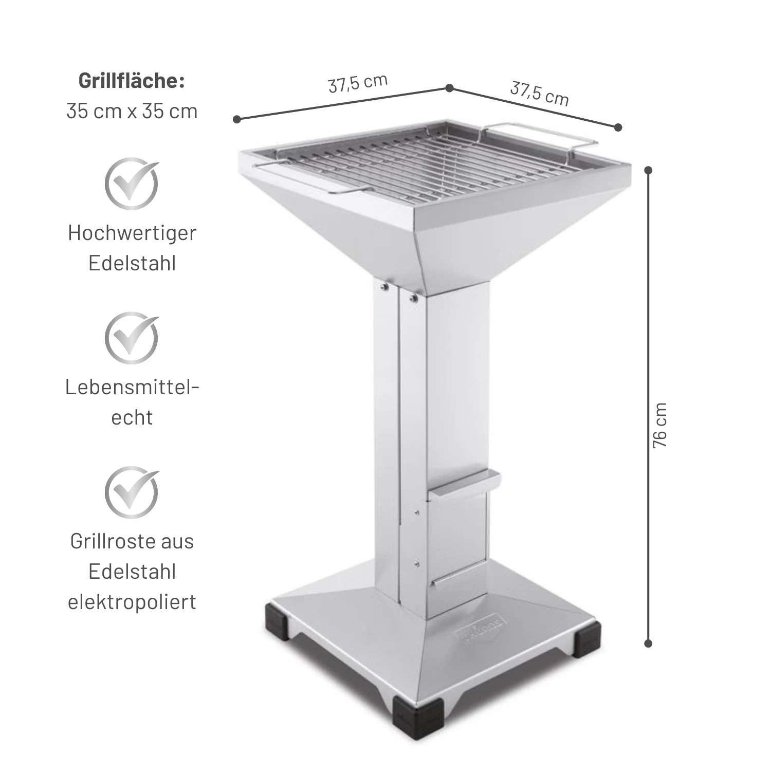 THÜROS T2 Stainless Steel Barbecue