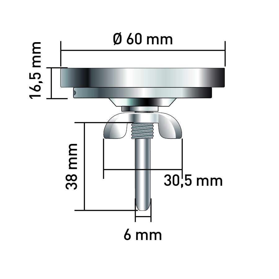 Thermometer bis 260 Grad